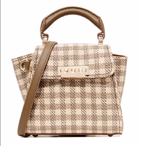 zac zac posen eartha iconic mini chain crossbody gingham